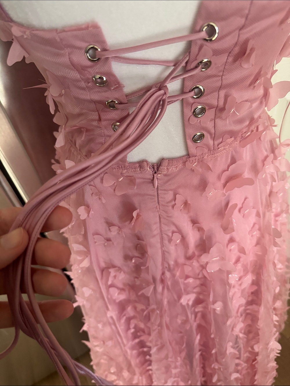 Mable Zuri Butterfly dress in pink - Picture 5 of 9
